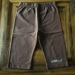 Brown High Waist Bike or Yoga shorts,Activewear Leggings for Woman